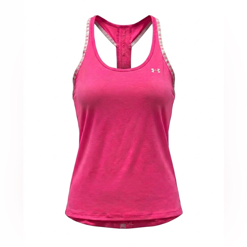 Under Armour Women's Bright Pink Heat Gear Tank Top - Picture 5 of 12